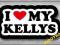 I LOVE MY KELLYS - NAKLEJKA 10cm + GRATISY