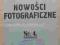 NOWOŚCI FOTOGRAFICZNE .Nr2 ,1930