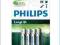 BATERIA PHILIPS R03 LongLife B4 AAA 4szt