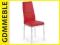 KRZESŁO METALOWE K70 CHROM CZERWONE OD RĘKI