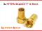 2x ZŁĄCZE ANT KOŃCÓWKA TYPU F 6,8mm GOLD HQ ZŁOTA!