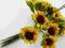 słoneczniki miniaturowe 12 sztuk papierowe