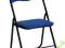 KRZESŁO K5 NIEBIESKI STAL MALOWANA EKOSKÓRA//