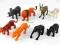 A3724 -2 Zwierzęta dzikie figurki, zestaw zwierząt