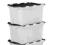 ZESTAW 2 X POJEMNIK PLASTIKOWY Z POKRYWĄ 40L /18R