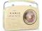 oneConcept NR-12 RADIO W STYLU RETRO FM kremowe