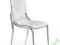 KRZESŁO K136 BIAŁY KUCHNIA SALON STAL EKOSKÓRA //