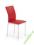 KRZESŁO K137 CZERWONY KUCHNIA SALON EKOSKÓRA //