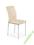 KRZESŁO K137 BEŻOWY KUCHNIA SALON EKOSKÓRA //