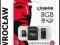 Kingston microSDHC 8GB class 10 +czytnik USB +adap