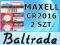 Bateria litowa MAXELL CR2016 CR DL 2016 - 2 sztuki