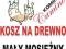 Kosz na drewno kominkowe mosiężny - Tr.GRATIS