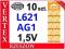 BATERIA 10 SZTUK BATERIE VINNIC AG1  L621 LR60 364