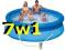 7w1 BASEN OGRODOWY INTEX 244x76 POMPA FILTR POKRYW
