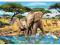 PUZZLE RAVEN. 200 EL. XXL Zabawa Słoni w wodzie