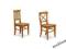 Krzesło drewniane woskowane sosna jadalni salonu D