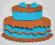 Scrapki TORT urodziny torcik 2szt
