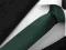 Gładki Krawat BUTELKOWA ZIELEŃ Wąski 6cm GJS27