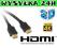 KABEL HDMI-HDMI FULL HD TV 3D PRZEWÓD GOLD 1m 1.4a