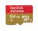 Extreme microSDXC 64GB Class 10 45MB/s + Adapter S
