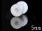 5m KOLCZYK TUNEL PLUG ACRYL WHITE 5mm