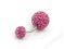 Kolczyk do pępka Swarovski różowy stal chirurg.