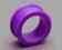 Kolczyk tunel piercing silikon fiolet purple 22mm