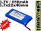 BATERIA PDA GPS 3.7V 650mAh 2.4Wh 5.7x22x46 PCM