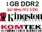 Pamięć Kingston RAM 1GB DDR2 667MHz PC2-5300 NOWE