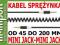 Kabel  AUDIO sprężynka Jack-Jack 3,5mm wtyk-wtyk