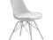 Krzesło Gina Białe Nogi Porgy Metalowe Białe