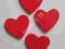 [K37A]MINI SERCA SERDUSZKA DREWNIANE PRZYKLEJKI6sz