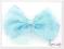 Ozdoba do włosów spinka kokarda błękitny