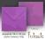 ~FUKSIK~ koperty kwadratowe 14 cm ślub 5szt fiolet