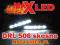 DRL LAMPY DZIENNE MAX LED 506 SKOŚNE FORD FIAT