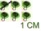 zielone GAŁKI OCZNE 1 CM - przyszywane