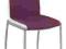 KRZESŁO METALOWE H-286 FIOLET  KRZESŁA EKOSKÓRA
