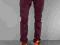 NOWE SPODNIE MALITA STRIPES MAROON SLIM BZP L