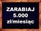 Zarabiaj 5.000 zł Miesięcznie