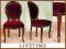 MEBLE STYLOWE - KRZESŁO mahoń komplet 4 szt.
