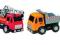 Dickie.Zestaw 2 aut budowlanych. Dźwig + wywrotka