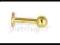 PIERCING KOLCZYK DO BRODY/WARGI **GOLD**BALL**