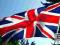 Duża FLAGA BRYTYJSKA 115x70cm na drzewiec powiewa