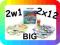 PUZZLE DWUSTRONNE MAXI REKSIO PIESEK 12EL 2w1 BIG