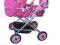 Wózek głęboko-spacerowy do lalek jasny róż śliczny