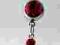 Kolczyk  do pępka WISIENKI CZERWONE !!!