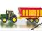 SIKU Traktor John Deere z przyczepą  1650  WROCŁAW