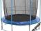 TRAMPOLINA 427 CM 14FT 4 NOGI DRABINKA POKROWIEC