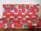 patchwork (koc piknikowy lub kołdra) czerwony