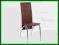 Eleganckie Krzesło metal K75 c.brązowe stal chrom